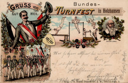 Holzhausen (6349) Turnfest Turnvater Jahn 1899 I- - Other & Unclassified