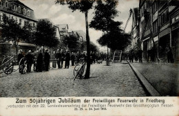 Friedberg (6360) Zum 50 Jährigen Jubiläum Der Freiwilligen Feuerwehr 22. Bis 24. Juni 1912 I-II Pompiers - Sonstige & Ohne Zuordnung