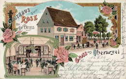 Oberursel (6370) Gasthaus Zur Rose Karl Dinges 1906 I-II - Autres & Non Classés