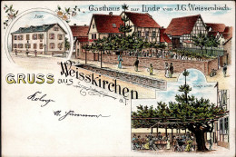Weißkirchen (6370) Gasthaus Zur Linde Von Weissenbach, J.G. 1898 II (Marke Entfernt) - Sonstige & Ohne Zuordnung