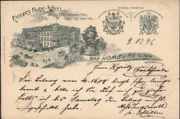 Bad Homburg (6380) Vorläufer Park-Hotel Ritter 1896 I-II - Sonstige & Ohne Zuordnung