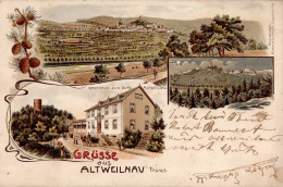 Altweilnau (6395) Gasthaus Zu Burg II (Marke Entfernt, Leicht Fleckig) - Other & Unclassified