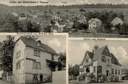 Michelbach (6390) Gasthaus Rühl Schule Rathaus 1916 I - Other & Unclassified