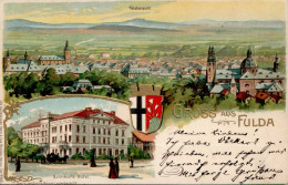 Fulda (6400) Bahnhofs Hotel Prägedruck 1901 II- (beschnitten) - Sonstige & Ohne Zuordnung