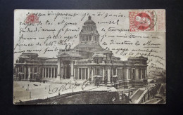 België - Belgique - CPA  - Brussel  Bruxelles - Le Palais De Justice - Used Card Obl Brussel Vers Paris 1907 - Monumentos, Edificios