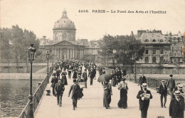 FRANCE - Paris - Vue Sur Le Pont Des Arts Et L'institut - Animé - Vue Générale - Carte Postale Ancienne - Ponti