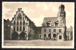 AK Dortmund, Altes Rathaus Und Stadtbibliothek  - Dortmund