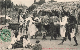 SENEGAL - Village Sénégalais - Porte Maillot - Les Tams Tams - Animé - Musique - Carte Postale Ancienne - Sénégal