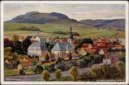 Gersfeld (6412) Künstlerkarte Schmiegelow Kirche I-II (fleckig, Ecken Abgestossen) - Otros & Sin Clasificación