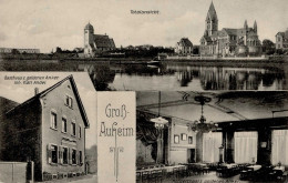Großauheim (6450) Gasthaus Zum Goldenen Anker Inh. Andel, Karl Feldpost 1916 I-II - Altri & Non Classificati