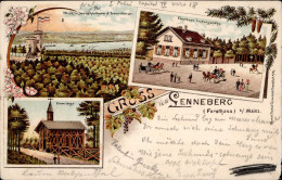 Lenneberg (6501) Gasthaus Zum Forsthaus Ludwigshöhe 1898 II (Stauchung, Randmangel) - Otros & Sin Clasificación