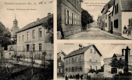 Wald Uelversheim (6501) Ev. Kirche Gasthaus Zum Grünen Baum Schule Kriegerdenkmal 1915 I- - Otros & Sin Clasificación