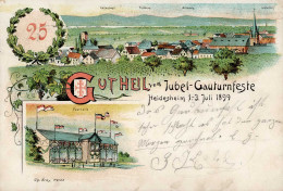 Heidesheim (6501) Jubel-Gauturnfest 1. Bis 3. Juli 1899 II (kleine Stauchung) - Otros & Sin Clasificación