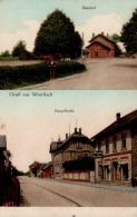 Wörrstadt (6501) Bahnhof Hauptstrasse Warenhandlung Müller 1910 I-II - Sonstige & Ohne Zuordnung