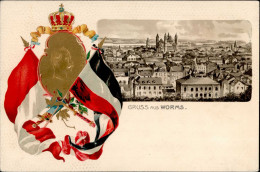 Worms (6520) König Albert Von Sachsen Prägedruck 1904 I-II - Sonstige & Ohne Zuordnung