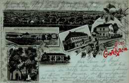 Guntersblum (6524) Bahnhof Schule Schloss 1904 I- - Other & Unclassified