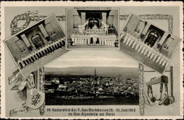 Gau-Algesheim (6535) 39. Gauturnfest Des V. Gau Rheinhessen 28. Bis 30. Juni 1913 I - Altri & Non Classificati