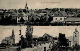 Windesheim (6531) Ev. Kirche Kath. Kirche 1917 I- - Altri & Non Classificati
