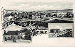 Nannhausen (6540) Gasthaus Hoffmann Bahnhof Eisenbahn I Chemin De Fer - Autres & Non Classés