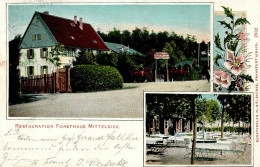 Sprendlingen (6555) Gasthaus Forsthaus Mitteldick II (fleckig - Autres & Non Classés