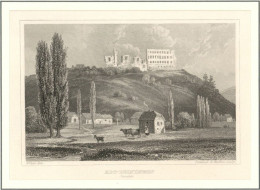 Altleiningen (6719) 2 Stahlstiche 1847, 12x18 Cm I-II - Andere & Zonder Classificatie