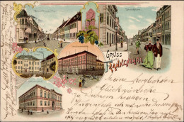 Frankenthal (6710) Wormser Strasse Bahnhofstrasse Verlag Ottmar Zieher 1897 I- - Sonstige & Ohne Zuordnung