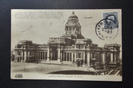 België - Belgique - CPA  - Brussel  Bruxelles - Le Palais De Justice - Used Card Obl Laeken Vers Paris 1916 - Monumenti, Edifici