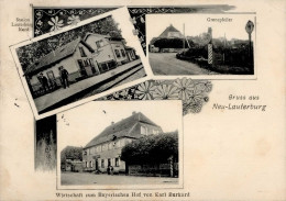 Neulauterburg (6729) Gasthaus Zum Bayerischen Hof 1907 II (Stauchung) - Altri & Non Classificati