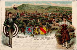 Neustadt-Haardt (6730) Schützenfest 13. Bis 20. Juli 1902 Tracht I-II - Andere & Zonder Classificatie