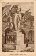 Landau (6740) Kriegerdenkmal WK II Flagge Sign. H. Strieffler II (Stauchung) - Other & Unclassified