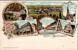 Bad Bergzabern (6748) Rathaus Kath. Kirche 1898 II (kleine Stauchung) - Other & Unclassified