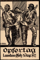 Landau (6740) Opfertag 5. August 1917 Sign. Beckers & Klein I - Altri & Non Classificati