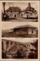 Alsenborn In Der Pfalz (6753) Bahnhof Gasthaus Zur Linde Karl Diemer Dreibrunnentalbrücke I-II - Altri & Non Classificati