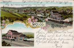 Hochspeyer (6755) Bahnhof Eisenbahn 1902 II (Stauchung) Chemin De Fer - Autres & Non Classés
