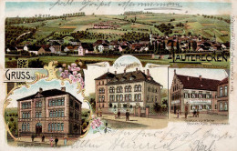 Lauterecken (6758) Amtsgericht Schulhaus Gasthaus Zur Krone Eisenbahn 1904 I- Chemin De Fer - Other & Unclassified