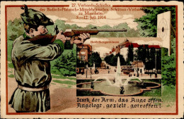 Mannheim (6800) 27. Verbandsschießen Des Badisch-Pfälzisch-Mittelrheinischen Schützenverbands 5. Bis 12. Juli 1914 Heide - Mannheim