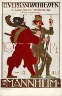 Mannheim (6800) 27. Verbandsschießen Des Badisch-Pfälzisch-Mittelrheinischen Schützenverbands 5. Bis 12. Juli 1914 Sonde - Mannheim