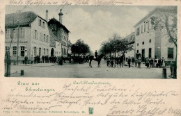 Schwetzingen (6830) Carl Theodorstrasse 1900 II (Stauchungen, Fleckig) - Sonstige & Ohne Zuordnung