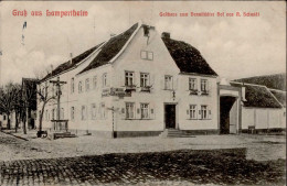 Lampertheim (6840) Gasthaus Zum Darmstädter Hof Inh. Schmidt 1911 II (Stauchung) - Andere & Zonder Classificatie