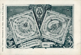 Lampertheim (6840) Zur Erinnerung An Die Fahnenweihe Des Männer Gesangvereins Rheingold 1914 I - Autres & Non Classés
