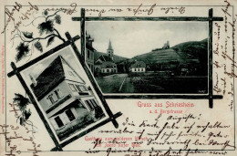 Schriesheim (6905) Gasthaus Zum Goldenen Hirsch 1900 II (kl. Einriß, Eckstauchung) - Other & Unclassified
