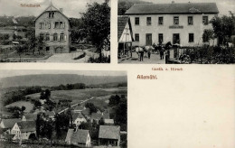 Allemühl (6936) Gasthaus Zum Hirsch Schule I-II - Altri & Non Classificati