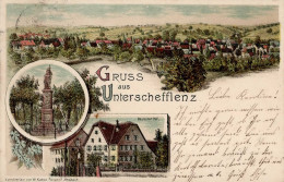 Unterschefflenz (6951) Gasthaus Zum Deutschen Hof 1897 I- (Marke Entfernt) - Sonstige & Ohne Zuordnung