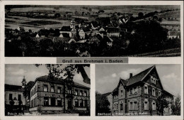 Brehmen (6976) Schule Kath. Kirche Gasthaus Zum Adler I- - Altri & Non Classificati