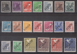 Berlin Schwarzaufdruck Mi 1 - 20 **  Postfrisch ,  Einwandfrei - Unused Stamps