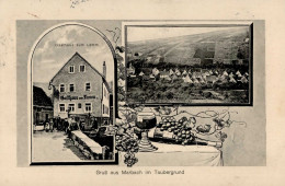 Marbach (6970) Gasthaus Zum Lamm 1915 II (kleine Stauchung) - Andere & Zonder Classificatie