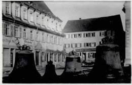 Weikersheim (6992) Abtransport Der Glocken Gasthaus Zum Goldenen Lamm Öle-Handlung Hachtel I - Autres & Non Classés