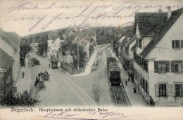 Degerloch (7000) Hauptstrasse Straßenbahn 1905 II (VS Abschürfungen VS/RS Fleckig) - Otros & Sin Clasificación