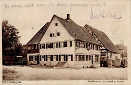 Echterdingen (7022) Gasthaus Metzgerei Zum Lamm I-II (RS Fleckig) - Autres & Non Classés