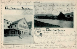 Obertürkheim (7000) Gasthaus Zur Traube 1905 I-II (Gebrauchsspuren) - Stuttgart